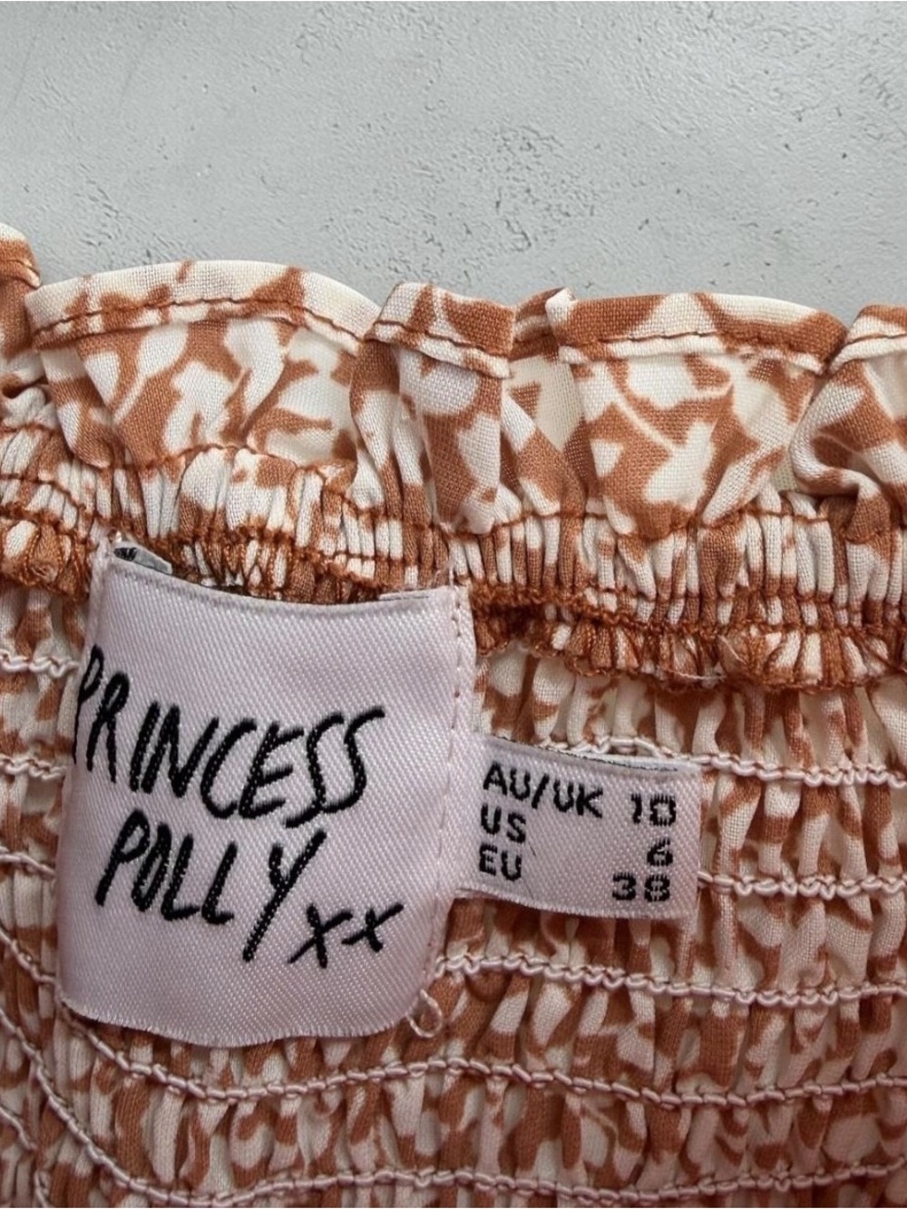 Princess Polly Peach Floral Midi Dress - Picture 5 of 8